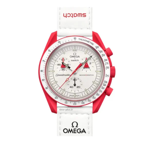 ساعت مچی زنانه امگاسواچ مدل Mars قرمز