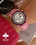 ساعت مچی مردانه امگاسواچ مدل Pink Moon صورتی