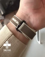 ساعت مچی مردانه امگاسواچ مدل Mission to Saturn ترکیب قهوه‌ای و کرم الهام گرفته از رنگ‌های سیاره زحل