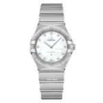 ساعت مچی زنانه امگا مدل کانسلیشن نقره ای