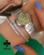 ساعت مچی زنانه امگا نقره ای