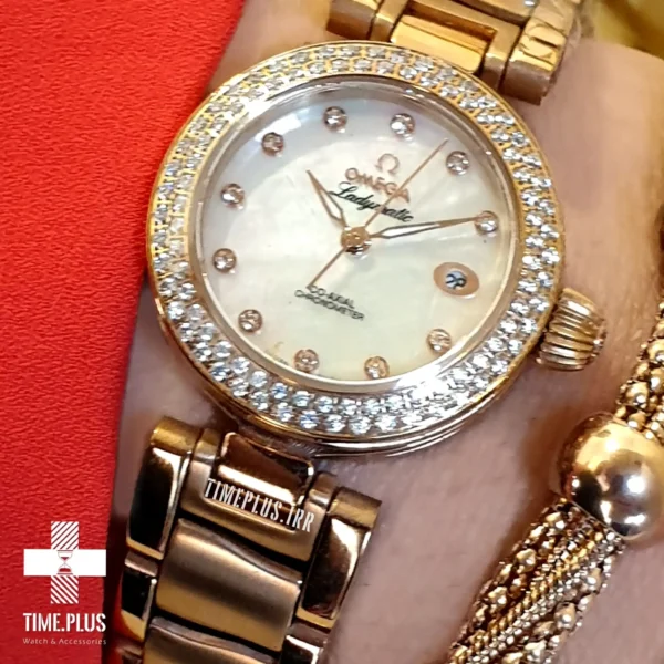 ساعت مچی زنانه امگا رزگلد