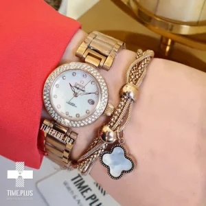 ساعت مچی زنانه امگا رزگلد