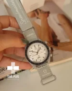 ساعت مچی زنانه امگاسواچ مدل Mission to MoonSwatch 1965 طوسی