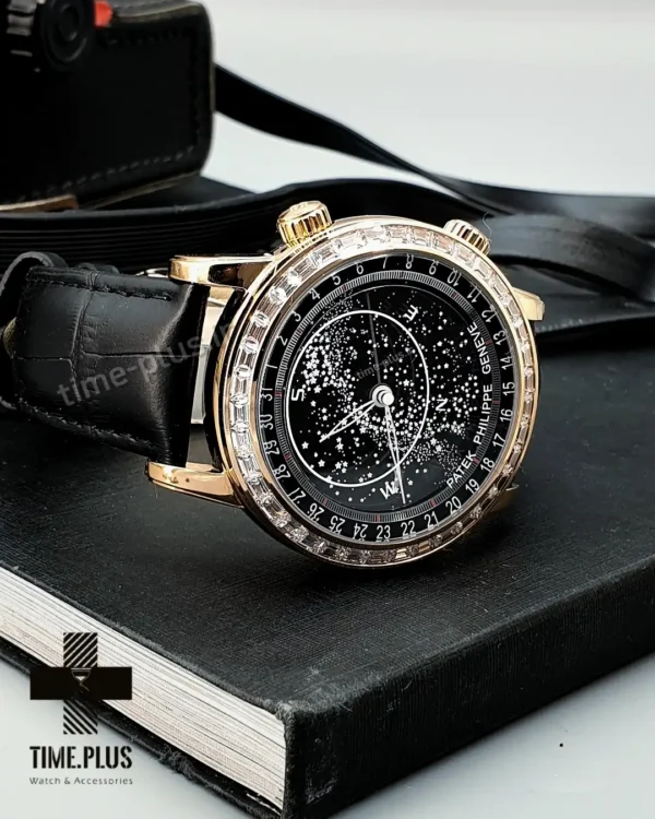 ساعت مچی مردانه پتک فیلیپ مدل CELESTIAL, MOON AGE رزگلد
