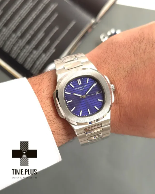 ساعت مچی مردانه پتک فیلیپ مدل ناتیلوس سرمه ای