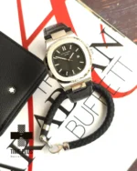 ساعت مچی مردانه پتک فیلیپ مدل ناتالیوس چرمی مشکی