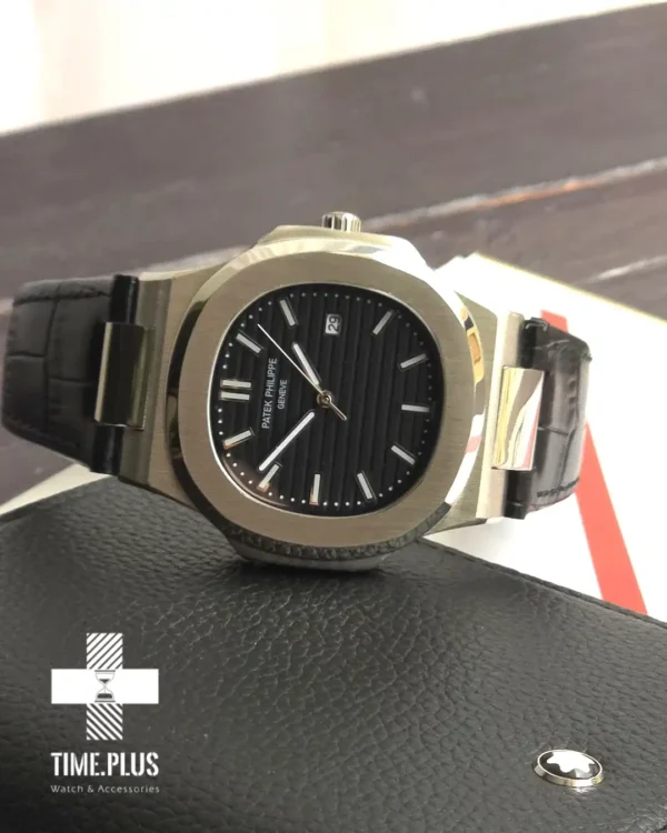 ساعت مچی مردانه پتک فیلیپ مدل ناتالیوس چرمی مشکی
