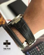 ساعت مچی مردانه پتک فیلیپ مدل ناتالیوس چرمی مشکی