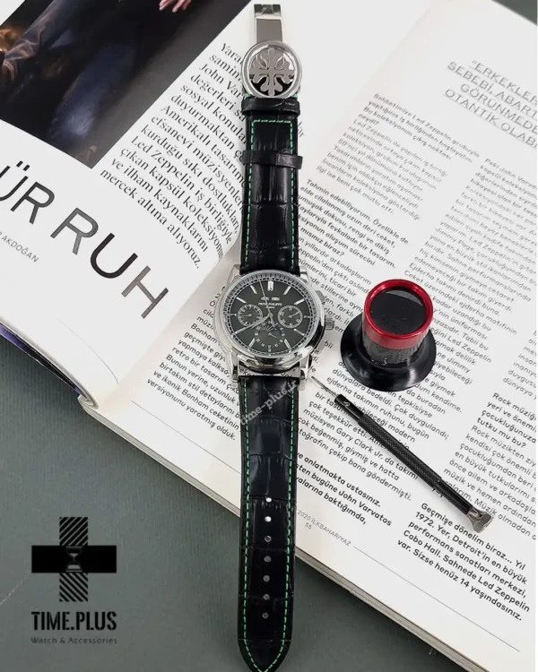 ساعت مچی مردانه پتک فیلیپ سبز