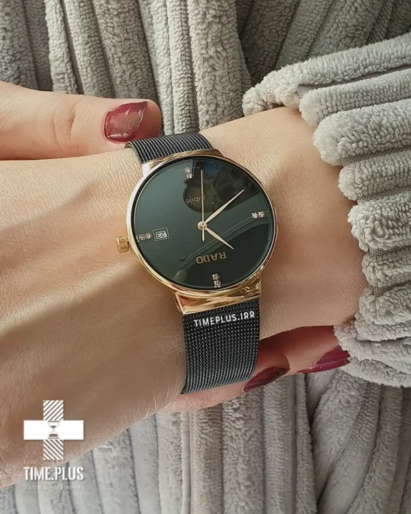 ساعت مچی ست زنانه و مردانه رادو مشکی