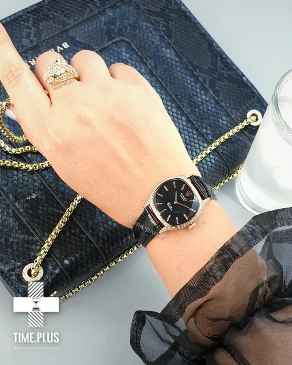 ساعت مچی زنانه رولکس مدل چلینی مشکی