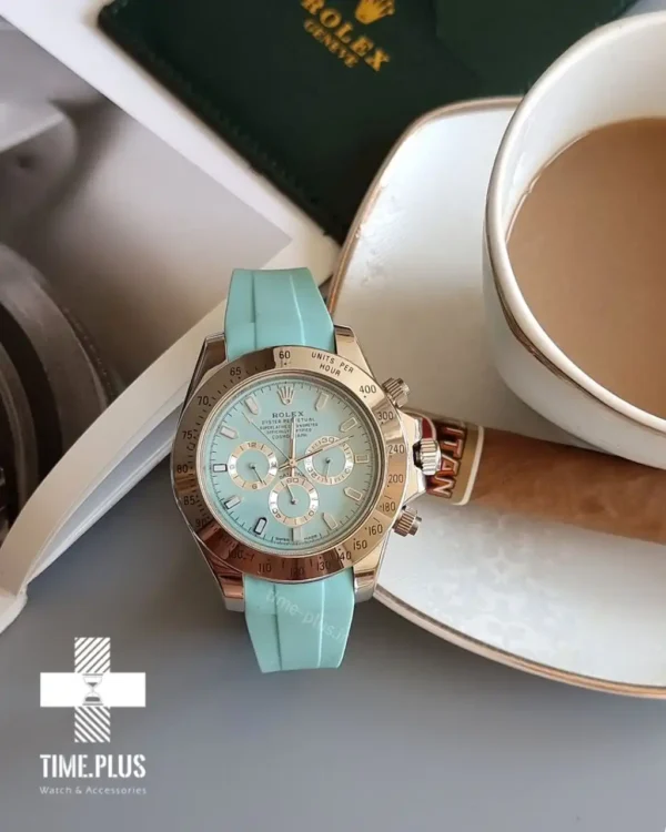 ساعت مچی مردانه رولکس مدل دی تونا آبی تیفانی