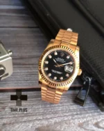 ساعت مچی مردانه رولکس مدل دیت جاست اتوماتیک مشکی