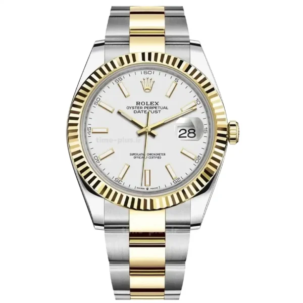 ساعت مچی مردانه رولکس مدل دیت جاست ۲ سفید