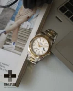 ساعت مچی مردانه رولکس مدل دیت جاست ۲ سفید