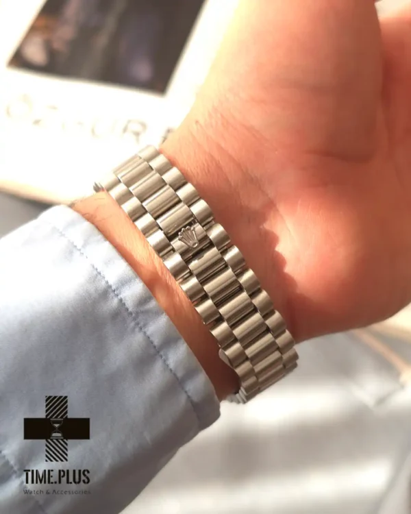 ساعت مچی مردانه رولکس مدل دی دیت عرب ادیشن فیروزه ای