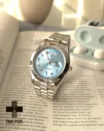 ساعت مچی مردانه رولکس مدل دی دیت عرب ادیشن فیروزه ای