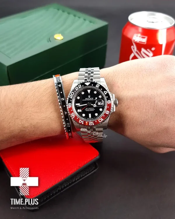 ساعت مچی مردانه رولکس مدل GMT-Master II coke مشکی