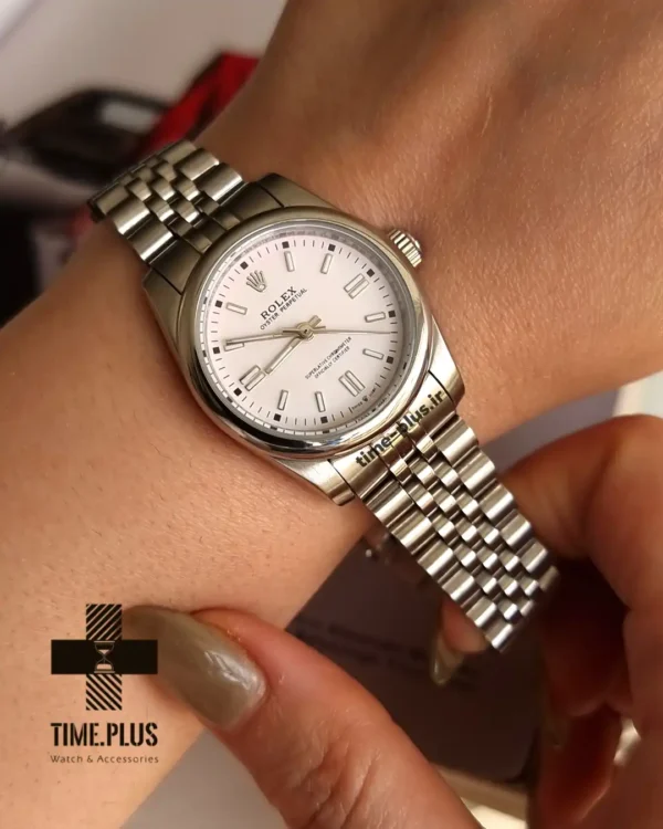 ساعت مچی زنانه رولکس مدل اویستر پروپچوال نقره‌ای