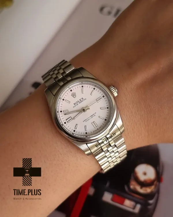 ساعت مچی زنانه رولکس مدل اویستر پروپچوال نقره‌ای