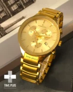 ساعت مچی مردانه رومانسون مدل کرنوگراف طلایی