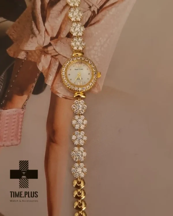 ساعت مچی زنانه رویال کرون طلایی