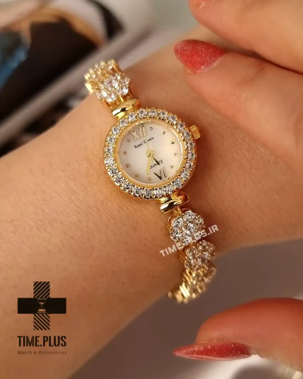 ساعت مچی زنانه رویال کرون طلایی