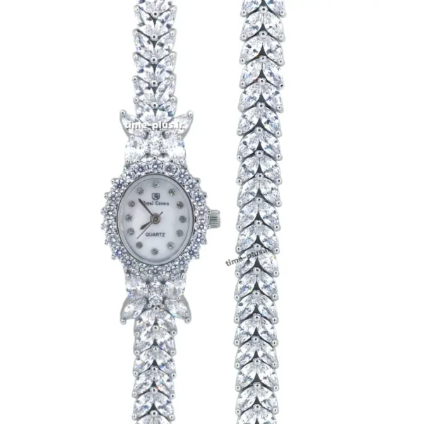 ساعت مچی زنانه رویال کرون نقره ای