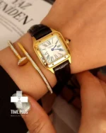 ساعت مچی زنانه کارتیه مدل سانتوز دومونت طلایی