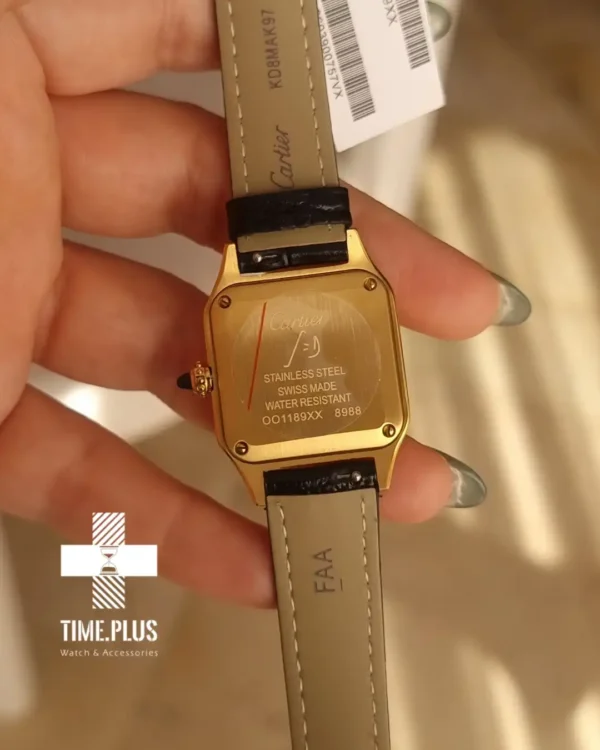 ساعت مچی زنانه کارتیه مدل سانتوز دومونت طلایی