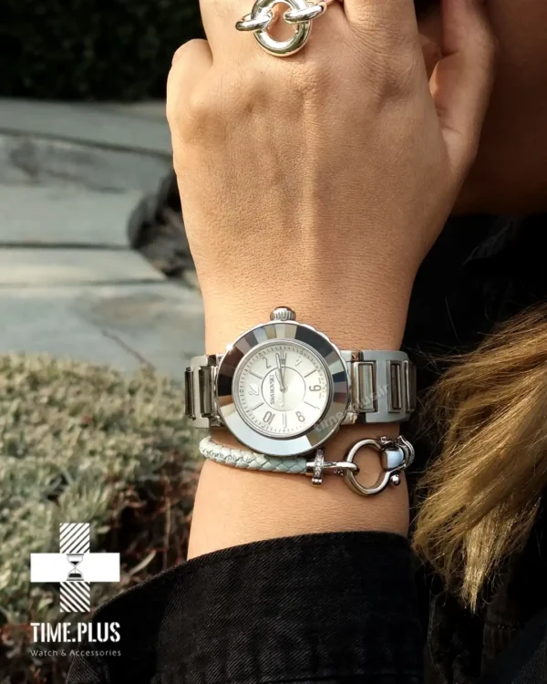 ساعت مچی زنانه سواروسکی نقره ای