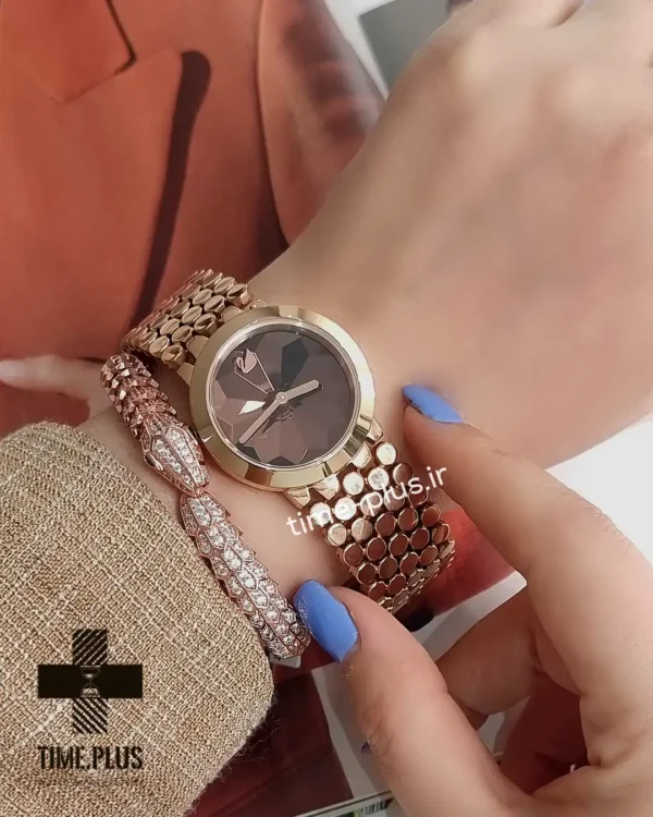 ساعت مچی زنانه سواروسکی رزگلد