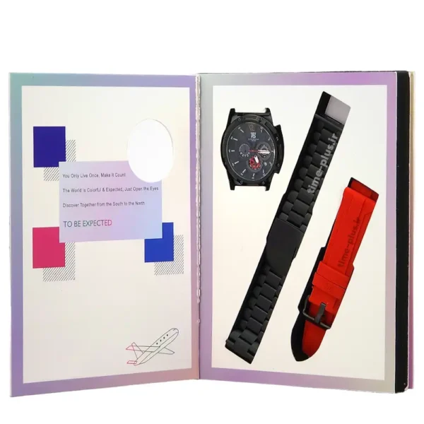 ساعت مچی مردانه T5 مدل 3867G مشکی و سرمه ای