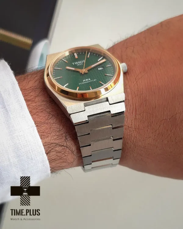 ساعت مچی مردانه تیسوت مدل PRX سبز