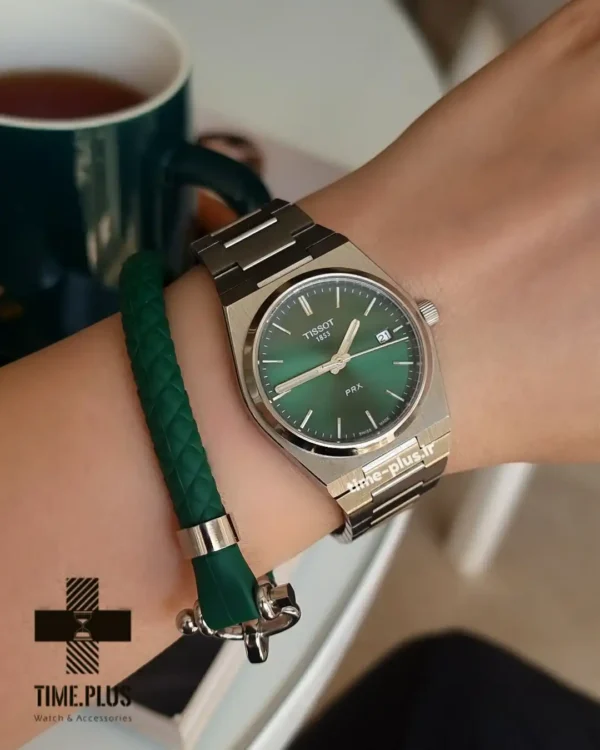 ساعت مچی زنانه تیسوت مدل PRX نقره ای