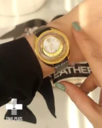 ساعت مچی زنانه ورساچه مدل دستینی اسپریت طلایی