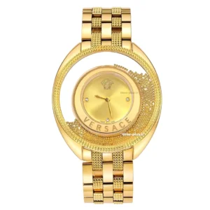 ساعت مچی زنانه ورساچه مدل دستینی طلایی