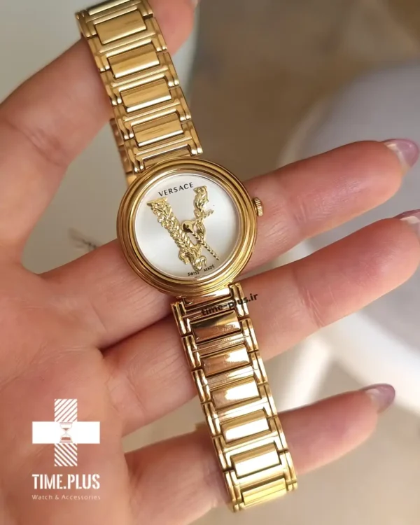 ساعت مچی زنانه ورساچه مدل Virtus طلایی