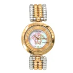 ساعت مچی زنانه ورساچه مدل گردان نقره ای و رزگلد