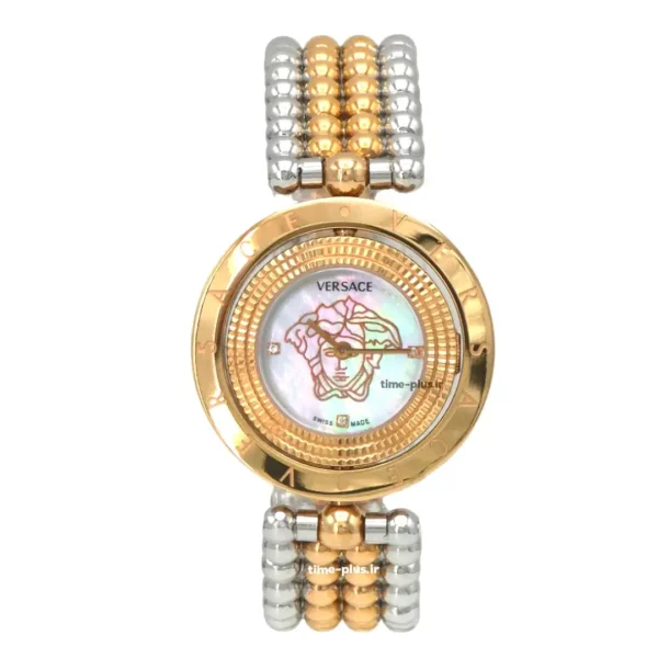 ساعت مچی زنانه ورساچه مدل گردان نقره ای و رزگلد