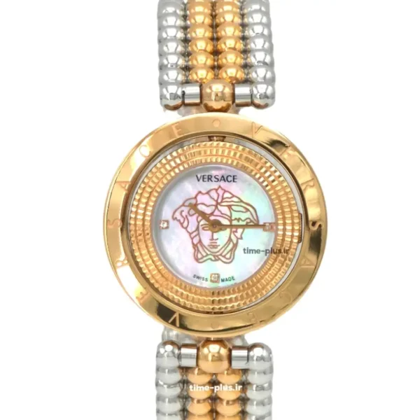ساعت مچی زنانه ورساچه مدل گردان نقره ای و رزگلد