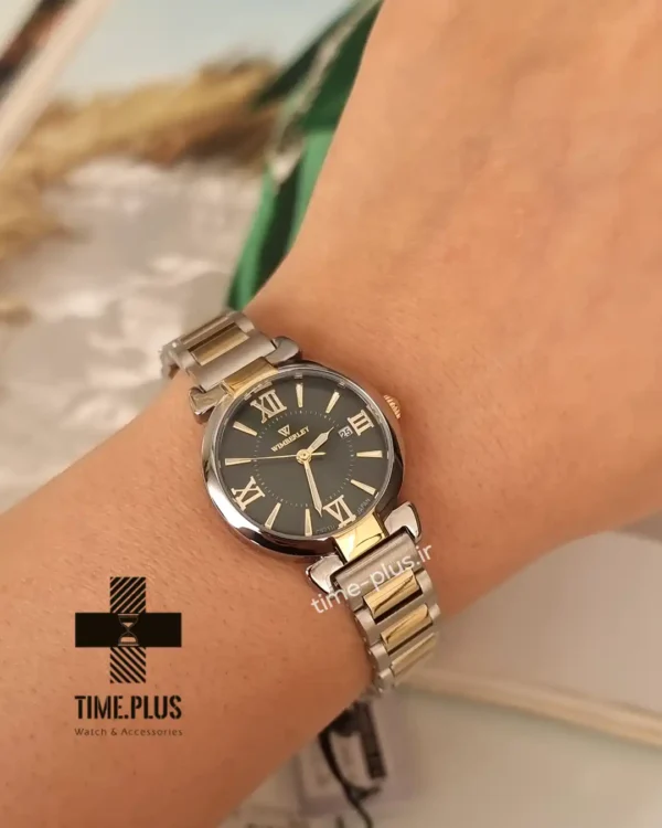 ساعت مچی زنانه ویمبرلی مدل WB-CS231L-R نقره ای طلایی