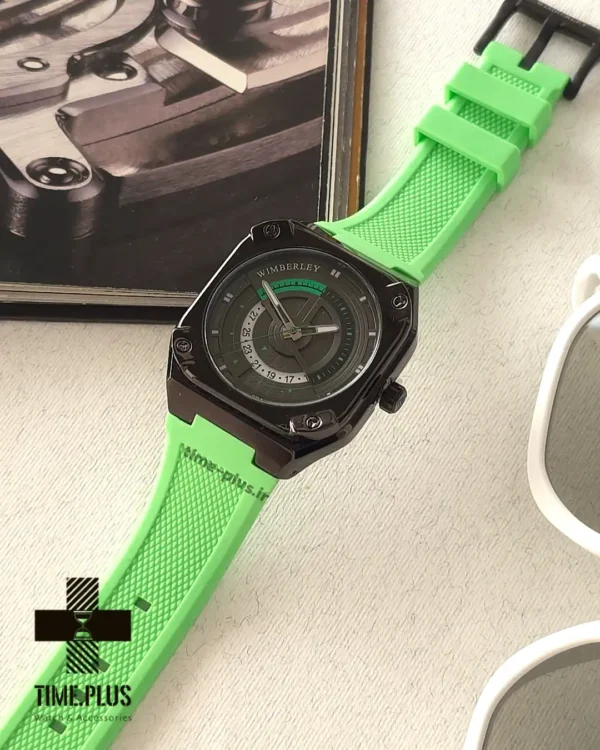 ساعت مچی مردانه ویمبرلی مدل WB-SR218G-L خاکستری و سبز