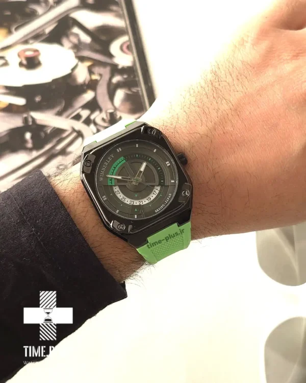 ساعت مچی مردانه ویمبرلی مدل WB-SR218G-L خاکستری و سبز