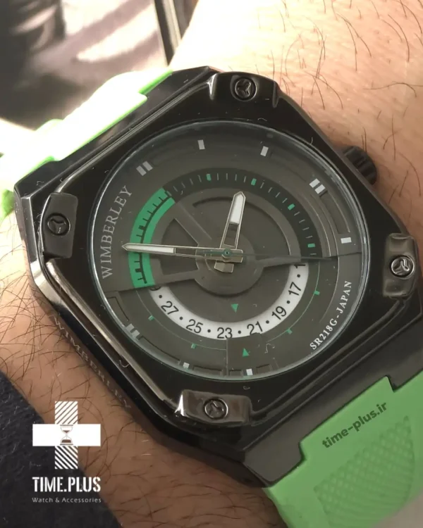 ساعت مچی مردانه ویمبرلی مدل WB-SR218G-L خاکستری و سبز