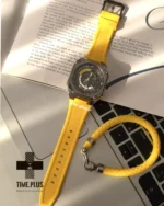 ساعت مچی مردانه ویمبرلی مدل WB_SR218G-F خاکستری و زرد