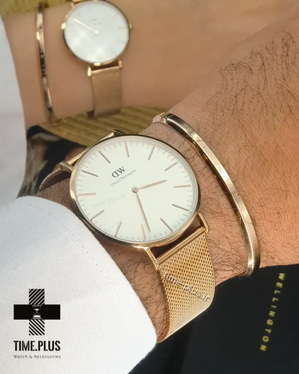 ساعت مچی ست زنانه و مردانه دنیل ولینگتون سفید