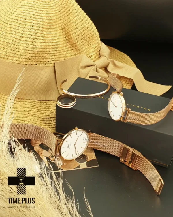 ساعت مچی ست زنانه و مردانه دنیل ولینگتون سفید