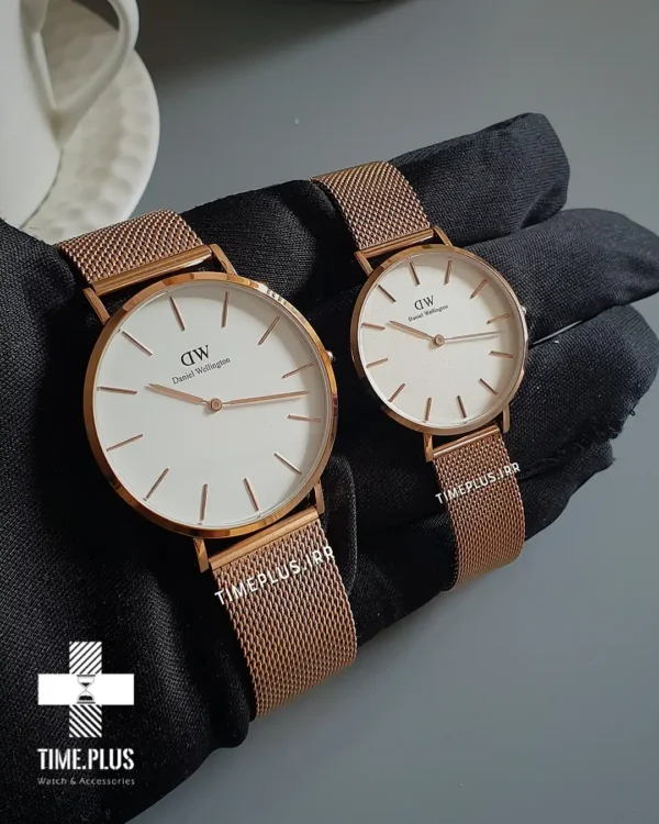 ساعت مچی ست زنانه و مردانه دنیل ولینگتون سفید